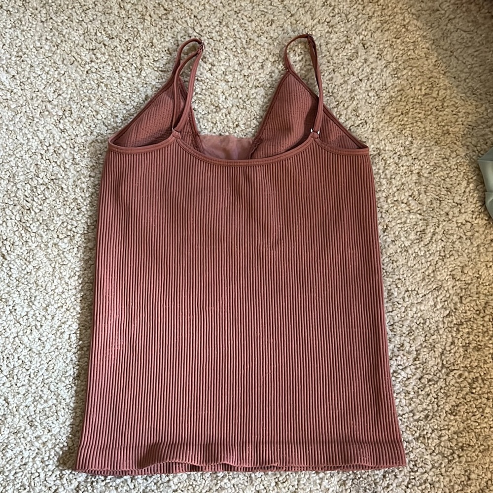 Free People Pink Ribbed Tank - Picture 3 of 4